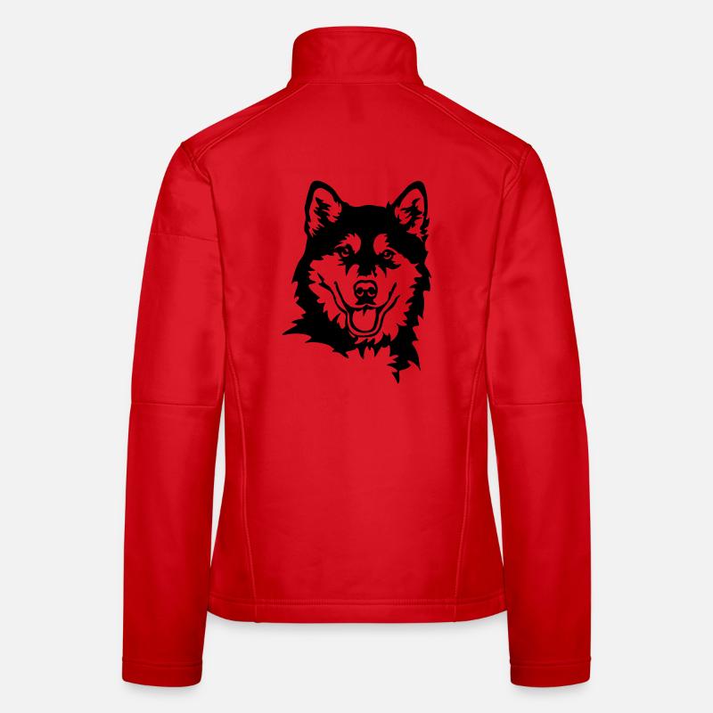 Tête de Malamute d’Alaska Veste en tissu softshell Femme