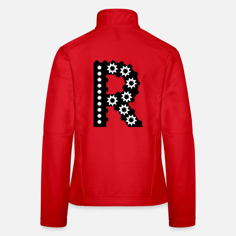 Buchstabe R Frauen Softshelljacke