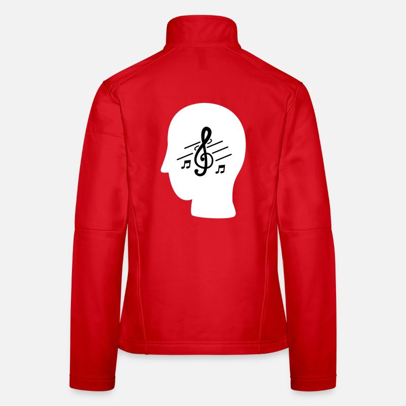 LA MUSIQUE DANS MON Veste en tissu softshell Femme