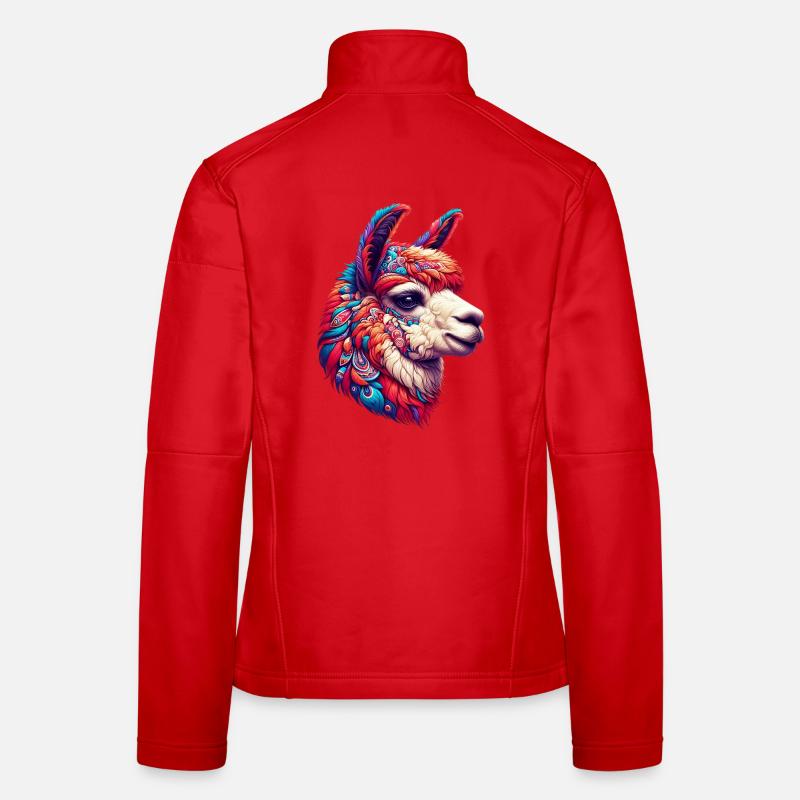 Alpaka - Frauen Softshelljacke - Rot