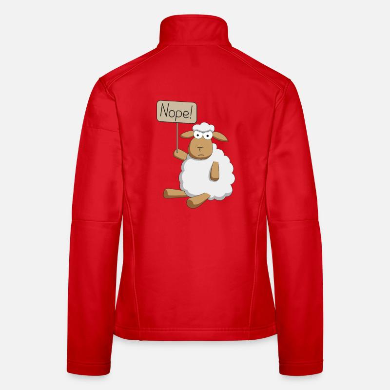 Nope! - protestierendes Schaf Frauen Softshelljacke