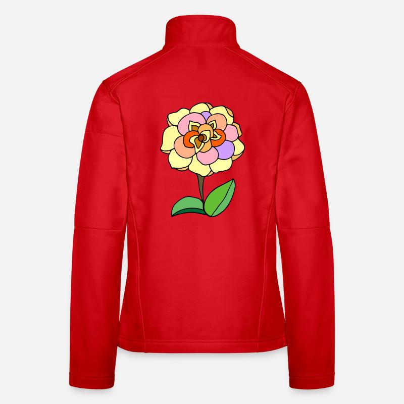 Fleur Veste en tissu softshell Femme