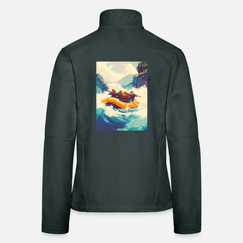 Rafting-Expedition in Wild Rapids Frauen Softshelljacke