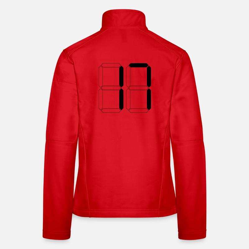 NUMÉRO 17 Cadeau d’anniversaire dix-sept numérique Veste en tissu softshell Femme