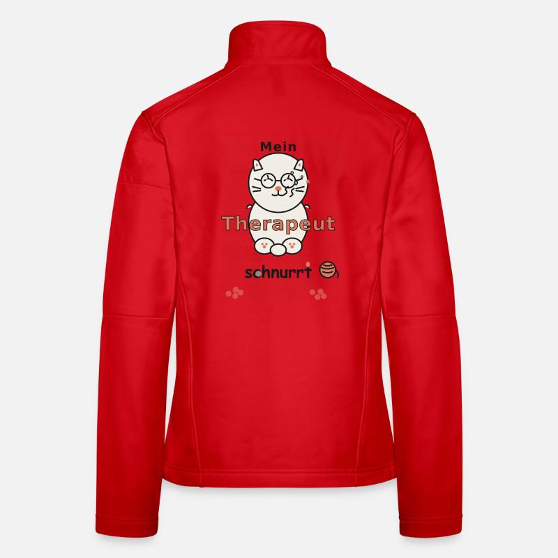 MEIN THERAPEUT SCHNURRT Frauen Softshelljacke