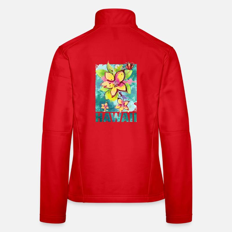 Hawaii - Blume - Sommer - Orchidee - Aloha - Frauen Softshelljacke - Rot
