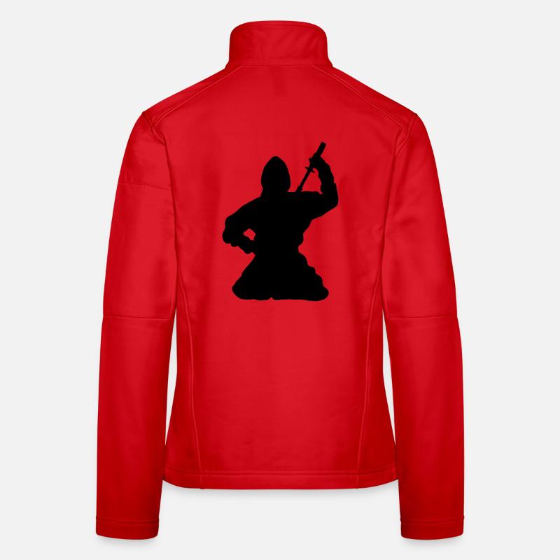Ninja Espion ou assassin japonais Veste en tissu softshell Femme