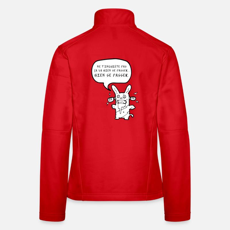 Humour expression ça va bien se passer Veste en tissu softshell Femme