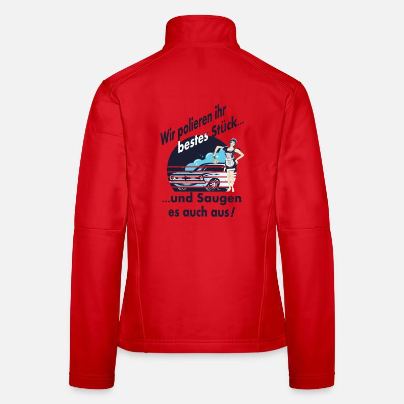 Auto Wäsche Frauen Softshelljacke