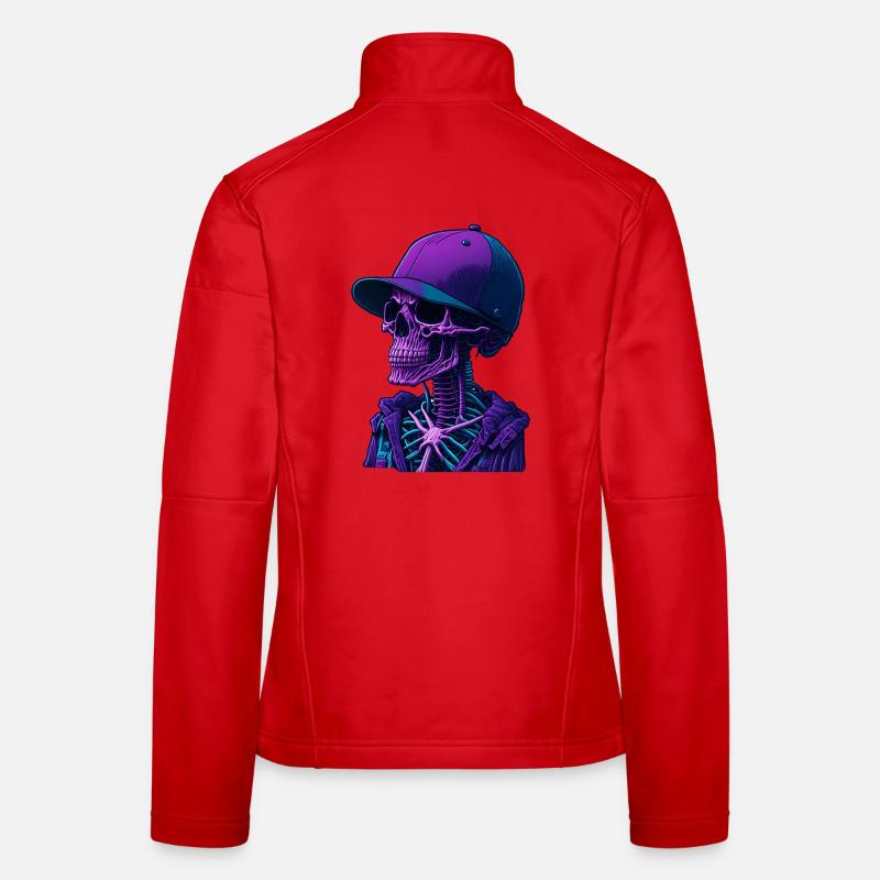 Skeleton with cap Women's Softshell Jacket