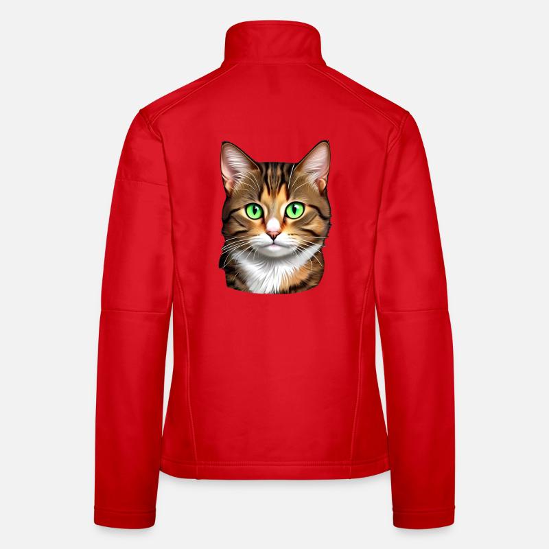 Chat mignon Veste en tissu softshell Femme