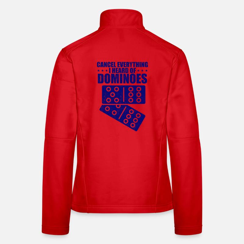 Domino Design - Frauen Softshelljacke - Rot