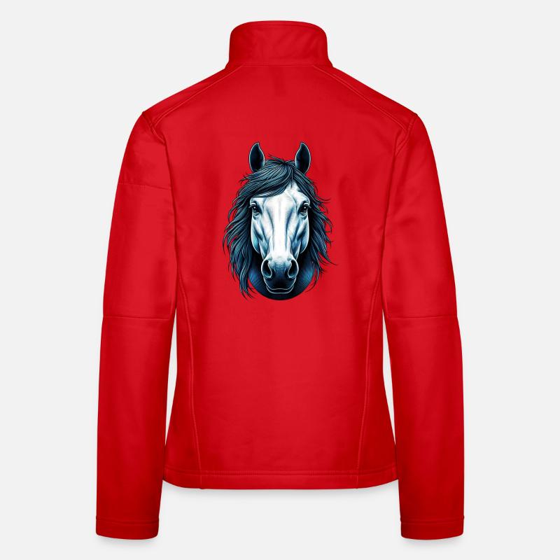 Cheval Veste en tissu softshell Femme