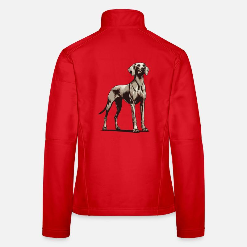 Weimaraner Veste en tissu softshell Femme