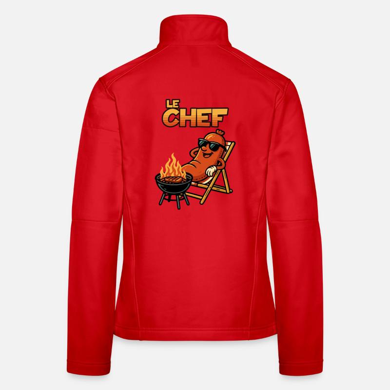 Le Chef : Maître du grill dans le style rétro Veste en tissu softshell Femme