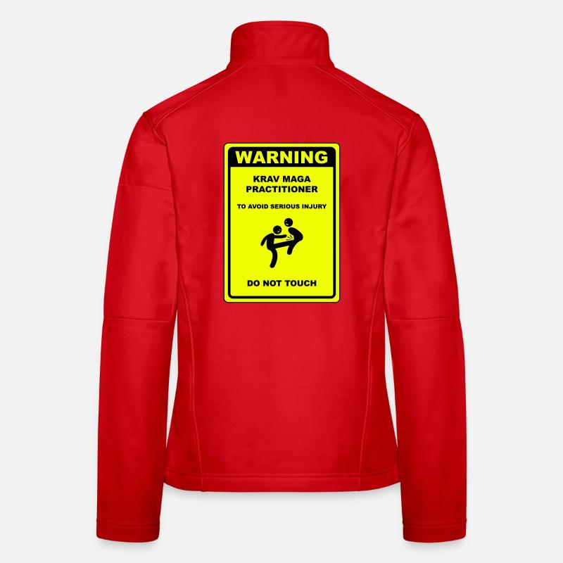 Warnung! Krav Maga Praktizierender! - Frauen Softshelljacke - Rot