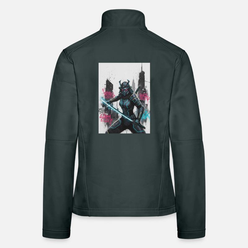 Cyber Samurai Neon Blade Women's Softshell Jacket