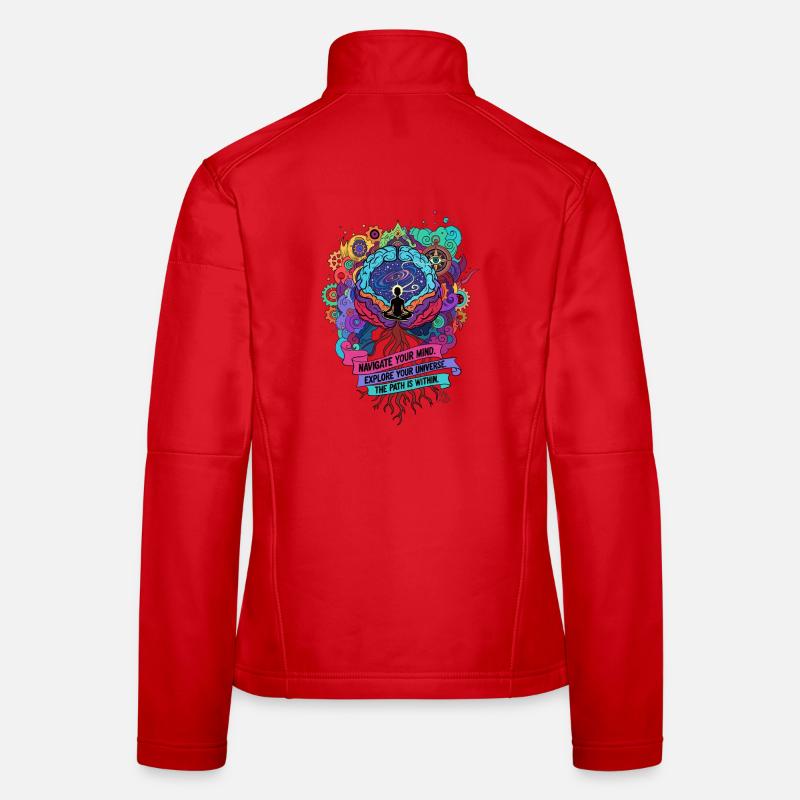 Kosmische Meditation Frauen Softshelljacke