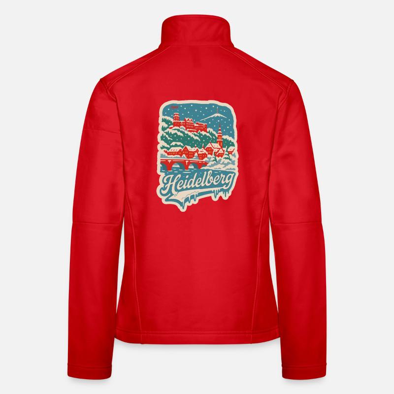 Heidelberg Winterlandschaft   Frauen Softshelljacke