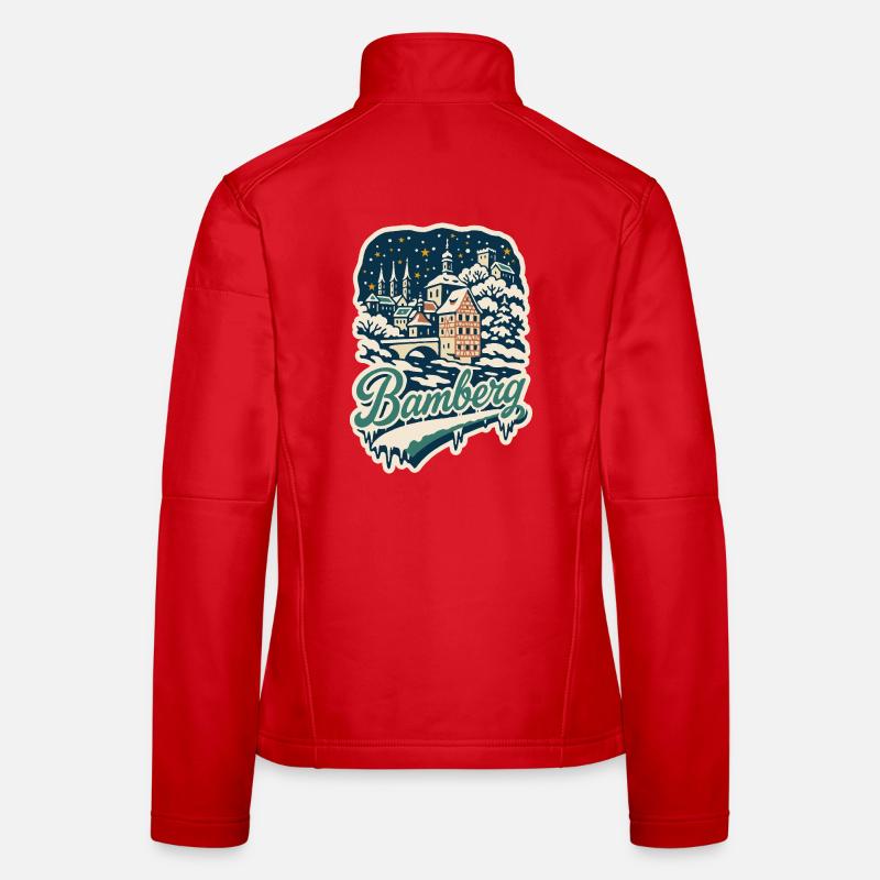 Bamberg Winter Magic - Women's Softshell Jacket - red
