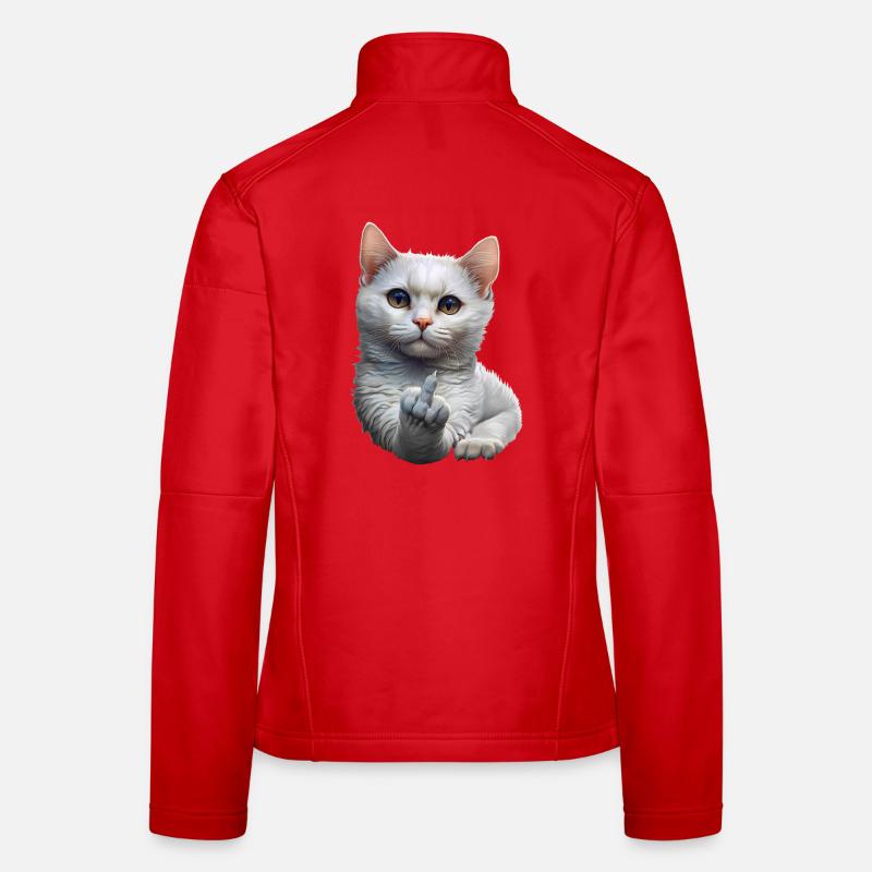 Chat Veste en tissu softshell Femme
