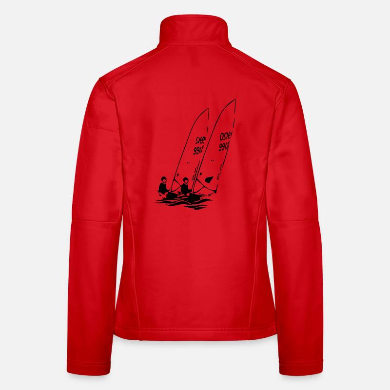 ILCA Dériveurs laser à voile dans la régate Veste en tissu softshell Femme