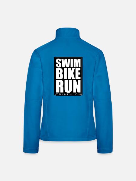 Triathlon Schwimmen Radfahren Laufen - Frauen Softshelljacke - Rot - Hinten