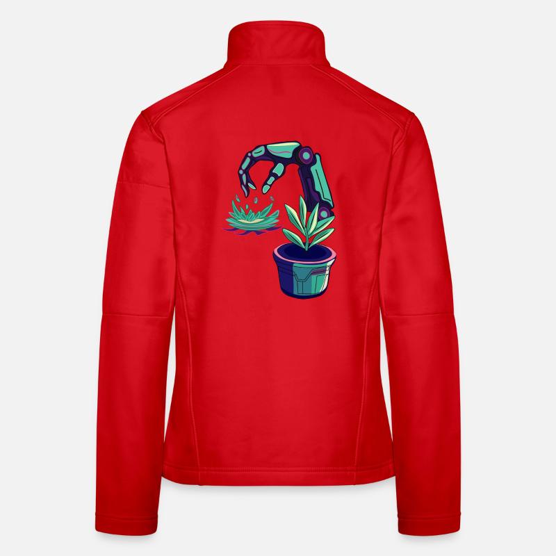 Neonroboter  Frauen Softshelljacke
