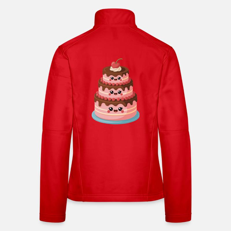 Cake Comic Cute Women's Softshell Jacket