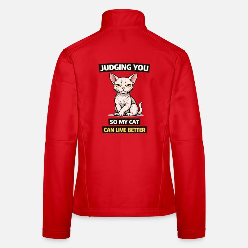 Dich beurteilen, Katze: Leb besser Frauen Softshelljacke