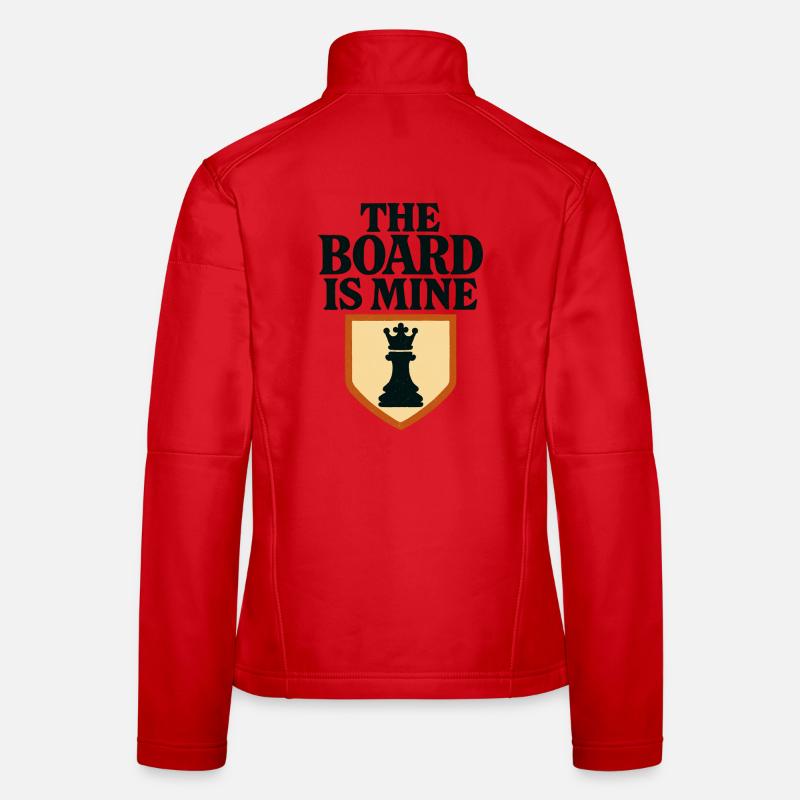 Queen and Shield Chess Master Women's Softshell Jacket