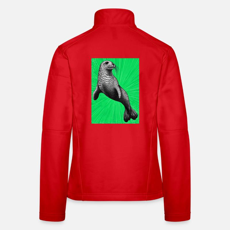 Phoque Veste en tissu softshell Femme