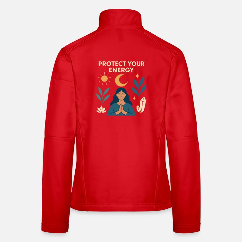 Schutz deiner Energie – Meditative Kraft Frauen Softshelljacke