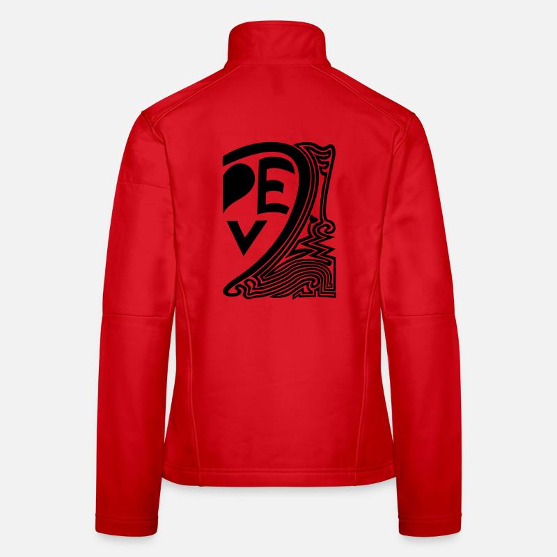 half a heart love patystyle part2 - Women's Softshell Jacket - red