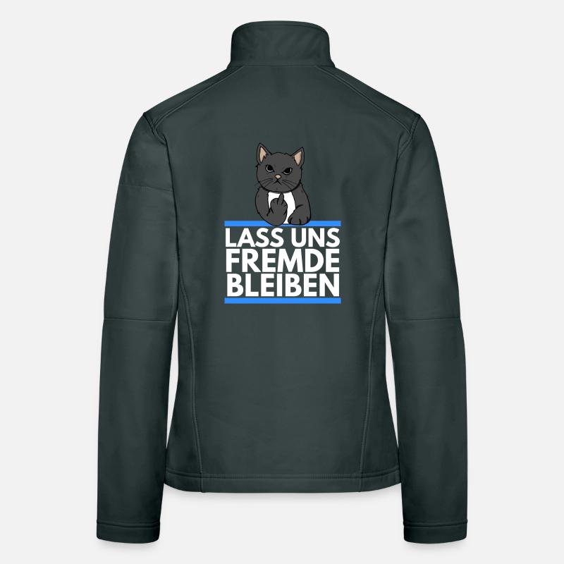 Hater Katze - Lass uns Fremde bleiben Frauen Softshelljacke