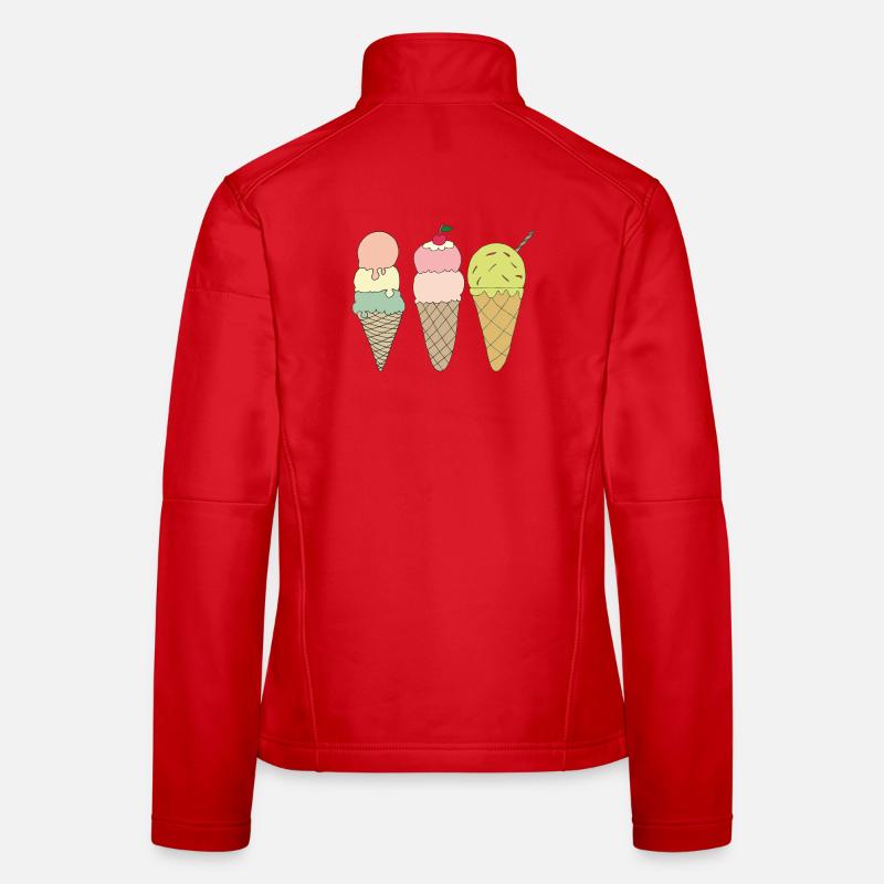 variations de glace Veste en tissu softshell Femme