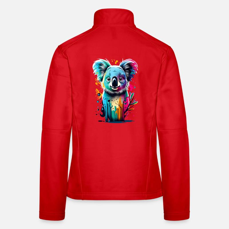 Koala Farbenfroh - Koala Bär Australien Beuteltier Frauen Softshelljacke