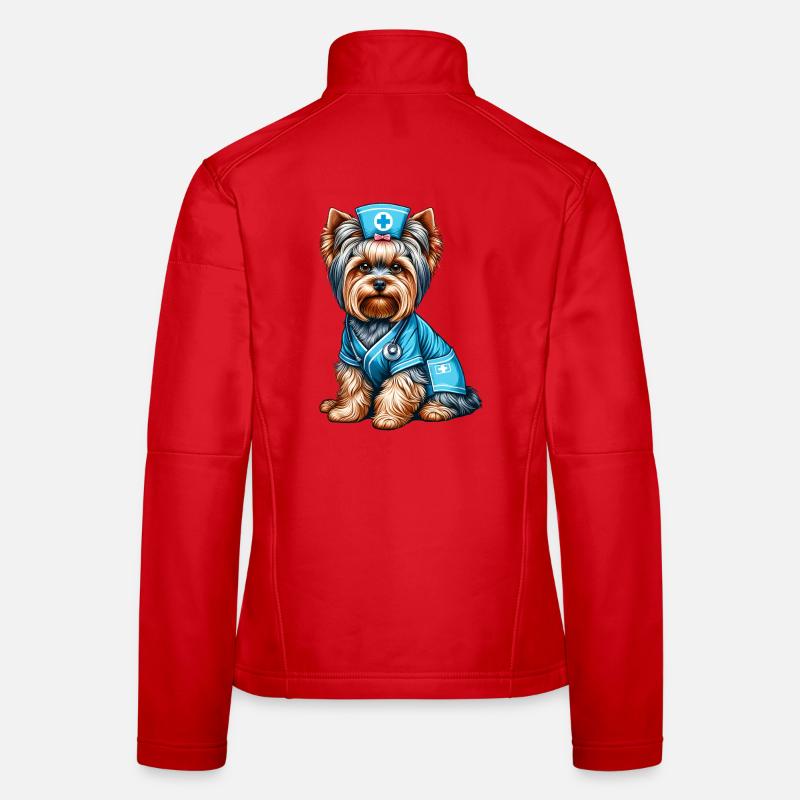 Yorkshire Terrier Krankenschwester Frauen Softshelljacke