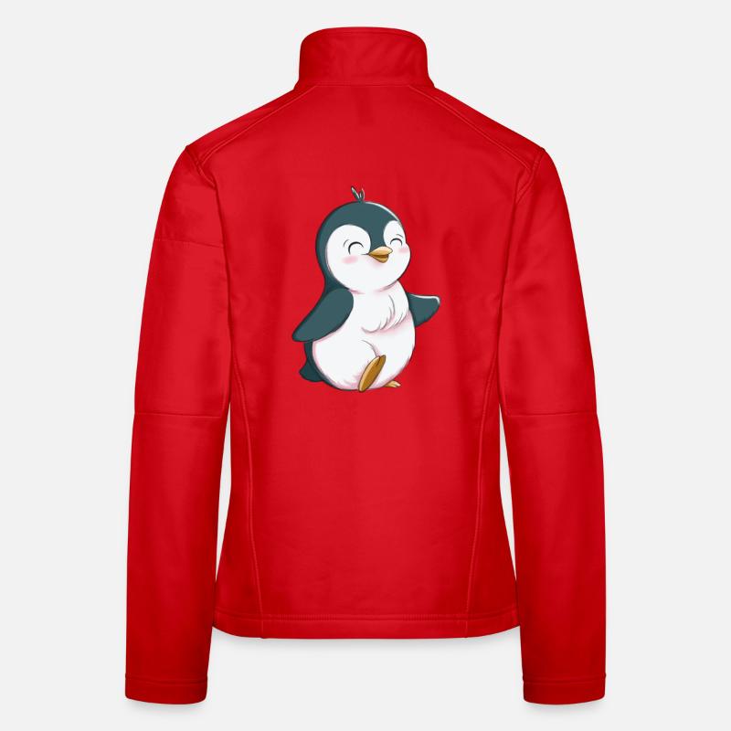 Cute Penguin Women's Softshell Jacket