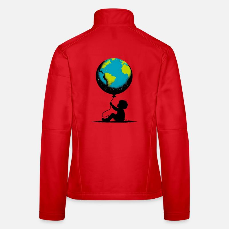 Planet Erde Frauen Softshelljacke