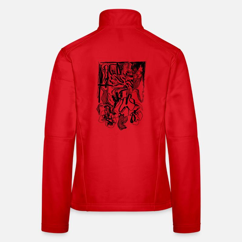 FLEUR Veste en tissu softshell Femme