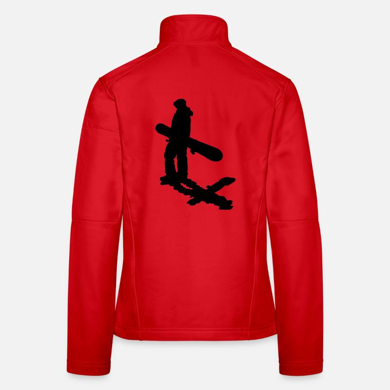 Planche à neige Veste en tissu softshell Femme