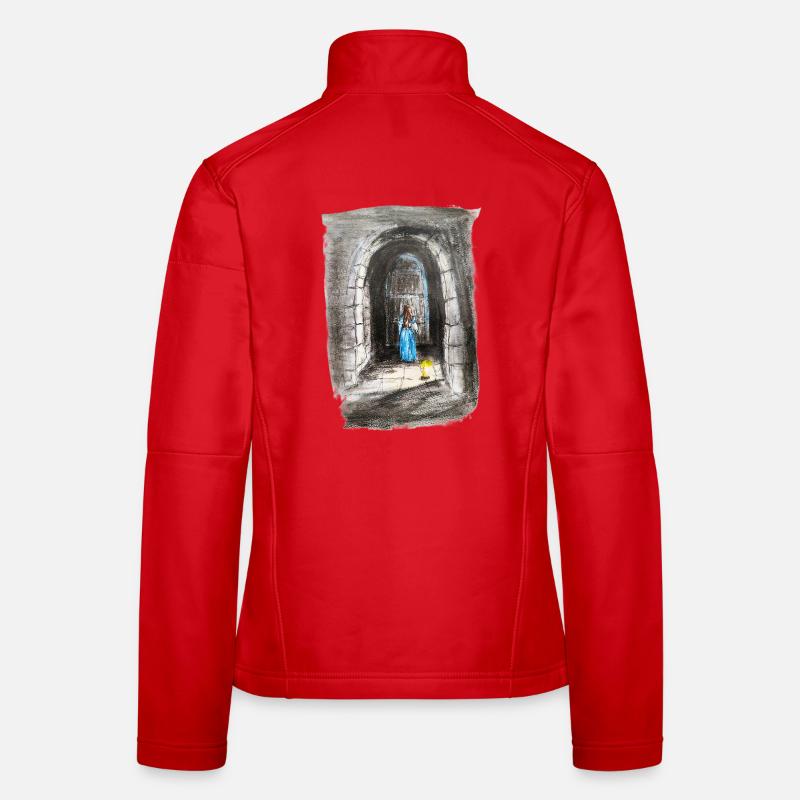 Torbogen-Maiden-Laternenlicht - Frauen Softshelljacke - Rot
