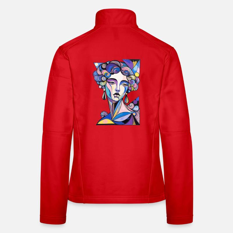 Psychedelischer Surrealismus Frauen Softshelljacke