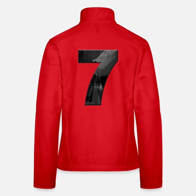 Schwarzgrau Sieben mit Splittern Frauen Softshelljacke