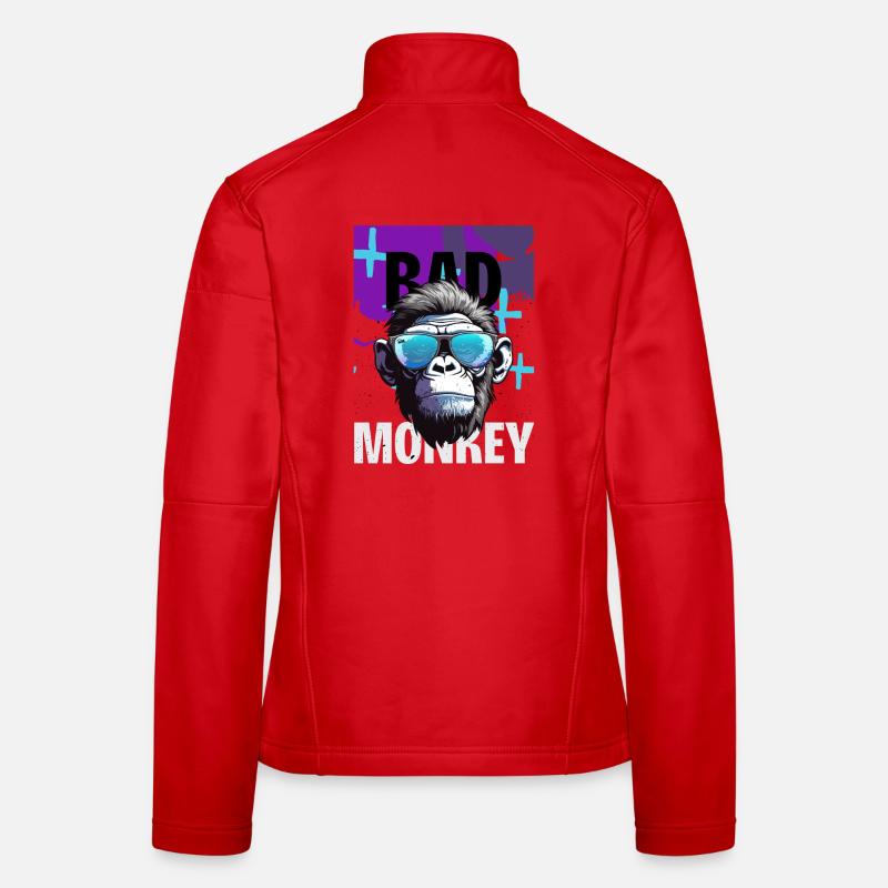 Bad Monkey Neon Sunglasses Women's Softshell Jacket