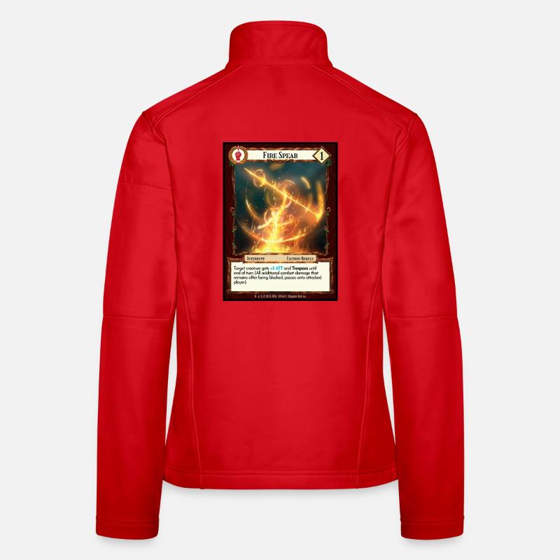Lance de feu Veste en tissu softshell Femme