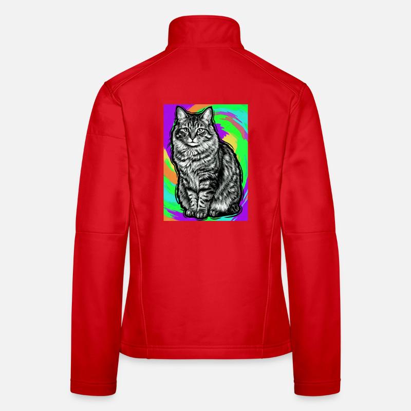 chat Veste en tissu softshell Femme