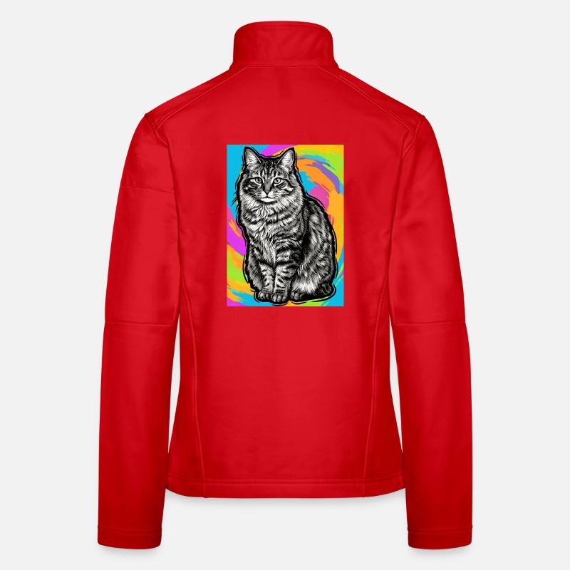chat Veste en tissu softshell Femme