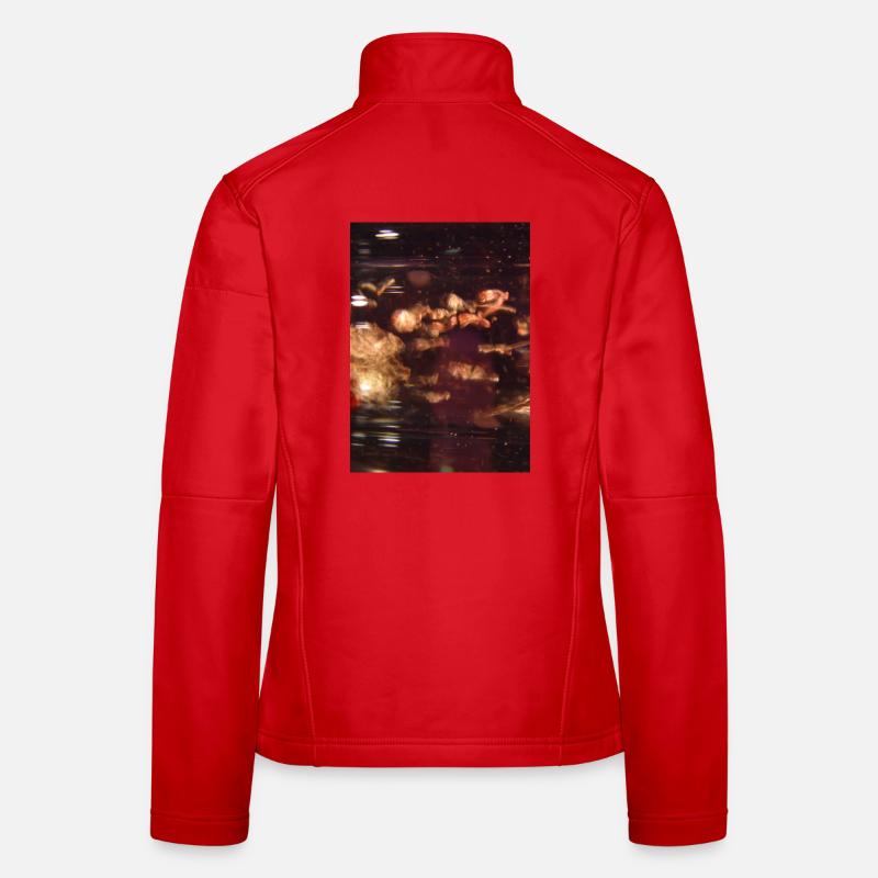 Nébuleuse de Brouillard Ondes de néon Veste en tissu softshell Femme